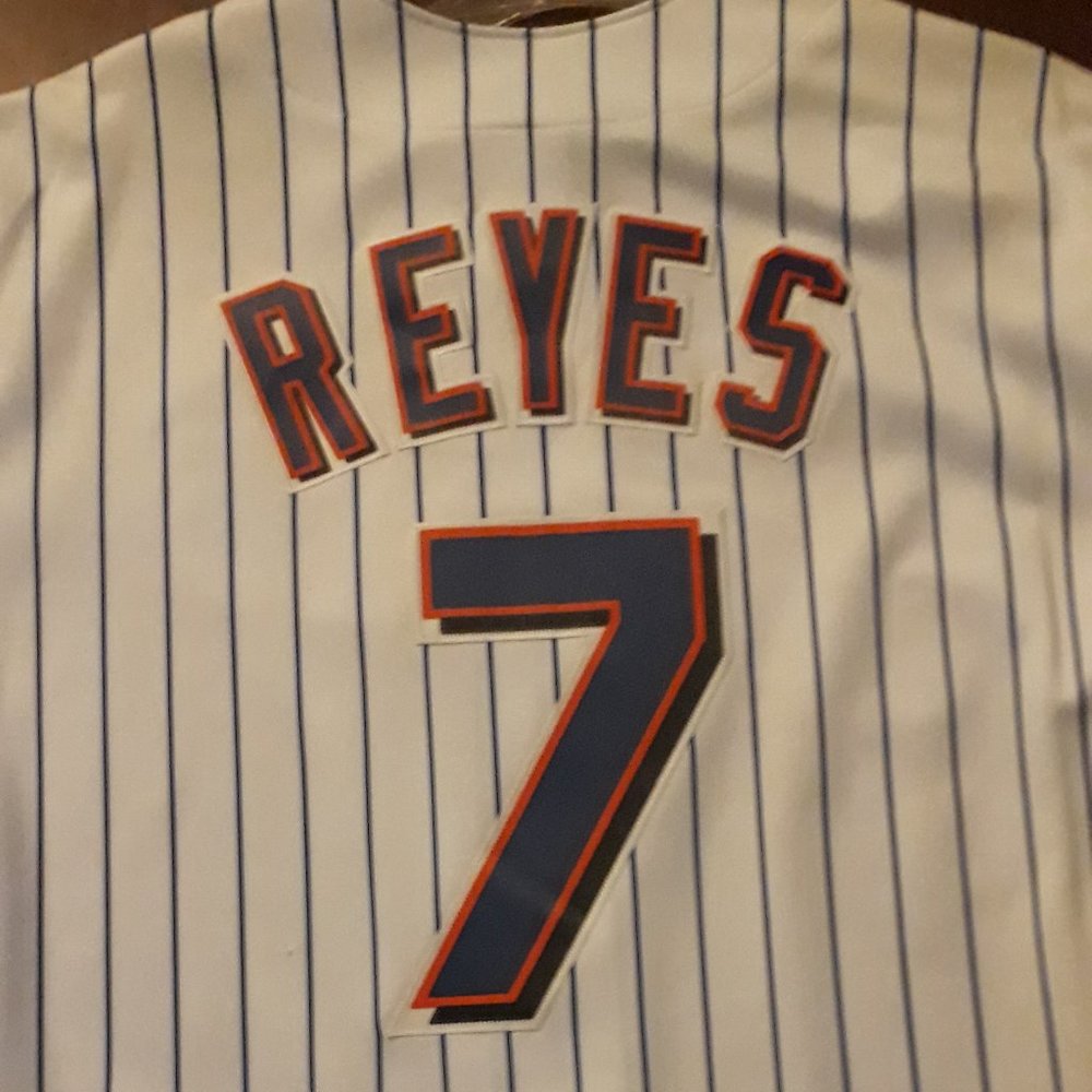 Mens Majestic New York METS Jose Reyes  #7 Jersey